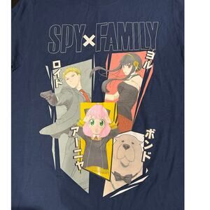 SPYxFAMILY Crunchyroll New Anime Navy SS Graphic Tee Size M